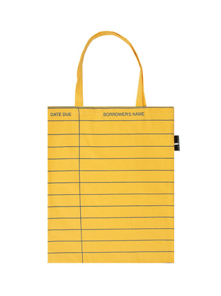Library Card: Yellow tote bag