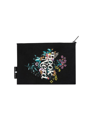 Book Nerd Floral pouch