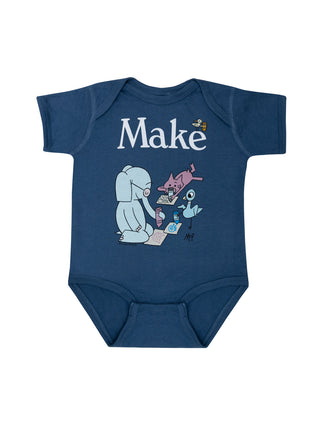 ELEPHANT & PIGGIE Make baby bodysuit