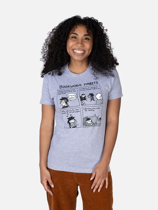 Sarah's Scribbles - Bookworm Habits Unisex T-Shirt