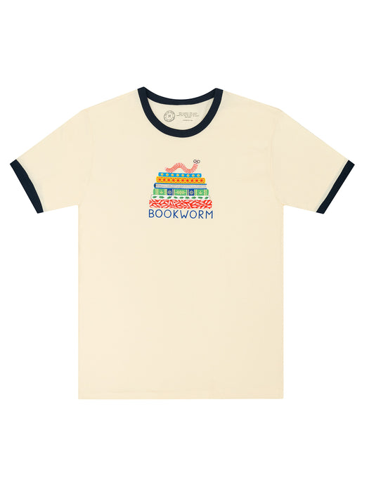 Bookworm Unisex Ringer T-Shirt