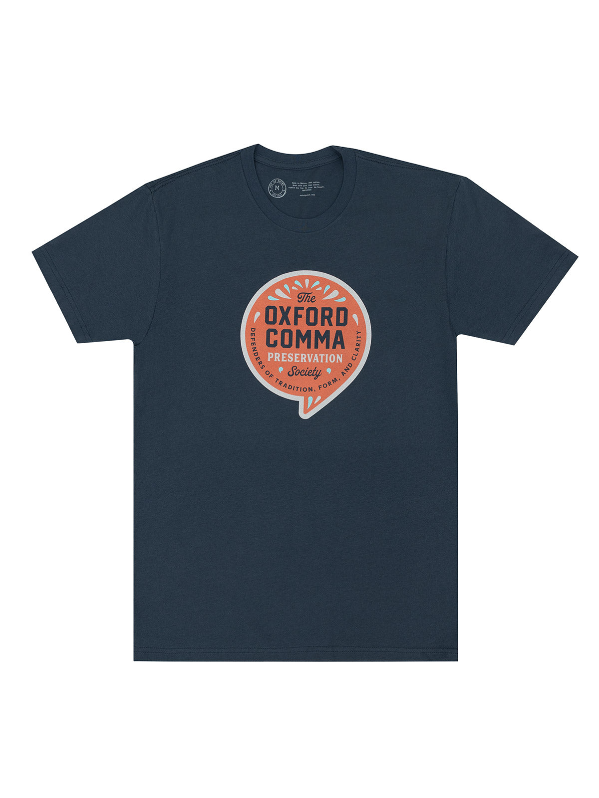 Oxford Comma Preservation Society unisex t-shirt — Out of Print