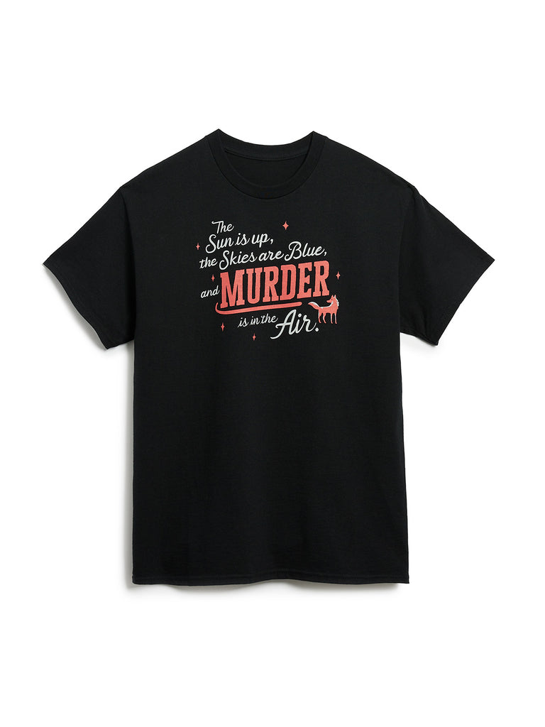 Murderz AMDS Tシャツ ブラック Thursday Murder Club unisex t-shirt — Out of Print