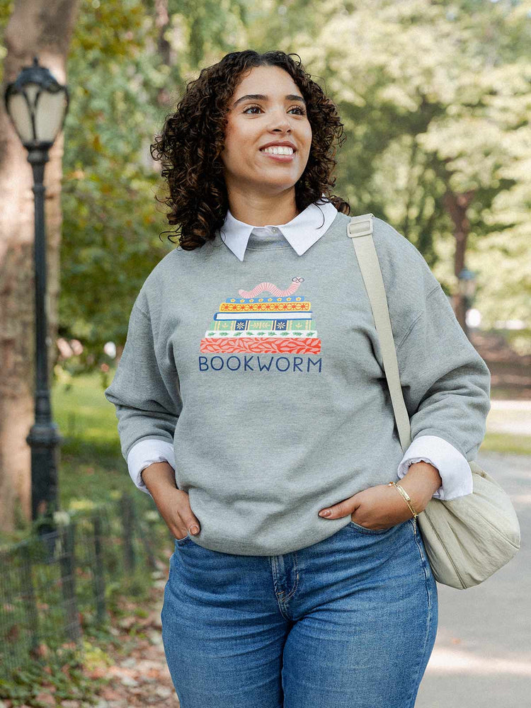 Bookworm Unisex Sweatshirt (Print Shop)