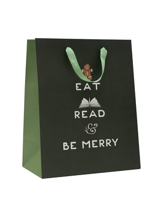 Eat, Read, & Be Merry gift bag (large)