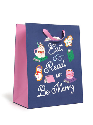 Eat, Read, & Be Merry large gift bag (2025)