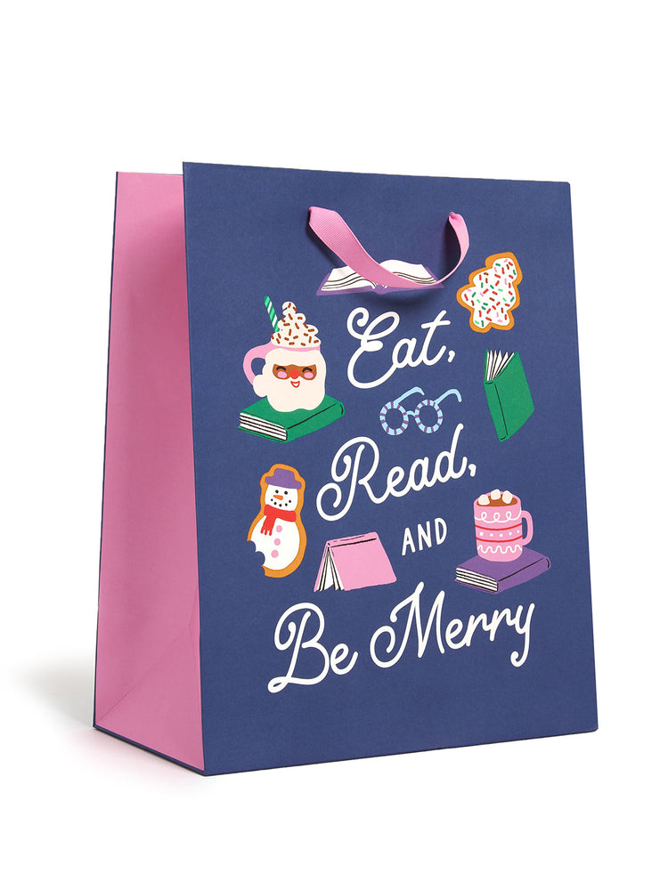 Eat, Read, & Be Merry large gift bag (2025)