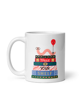 Treat Your Shelf Bookworm Mug (Print Shop)