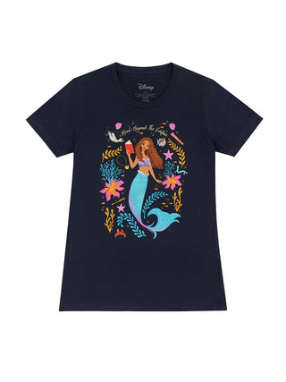 Disney Princess Ariel: Read Beyond the Surface Women's Crew T-Shirt