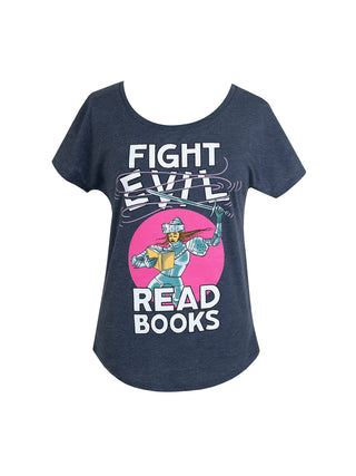 Fight Evil, Read Books Women’s Relaxed Fit T-Shirt (2021)