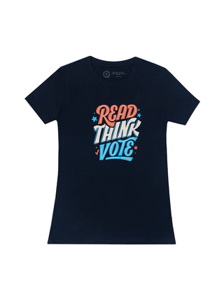 Read Think Vote (2024) Women's Crew T-Shirt