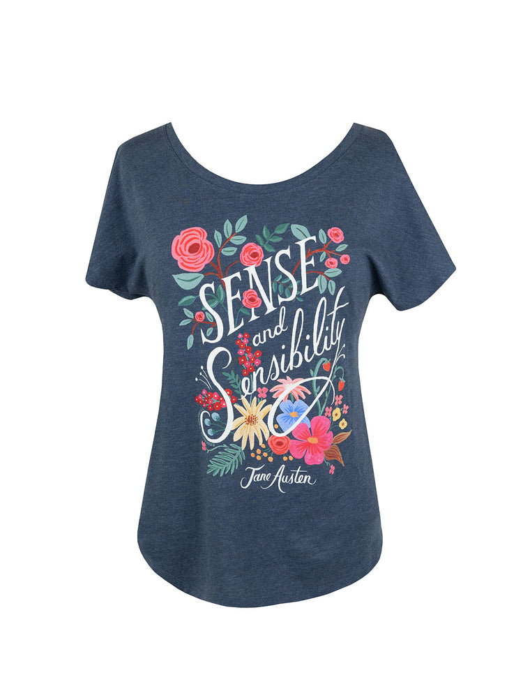 Sense and Sensibility (Puffin in Bloom) Women’s Relaxed Fit T-Shirt