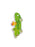 A bookmark shaped like a green pickle, featuring a pig peeking out from the side and the word 'PICKLES' printed vertically. The bookmark has a white border and is shown on a plain white background.