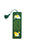 A dark green bookmark with a matching green tassel, featuring a fried egg illustration and the quote 'YOU'RE GOING TO MESS UP. AND IT'S GOING TO BE OKAY.