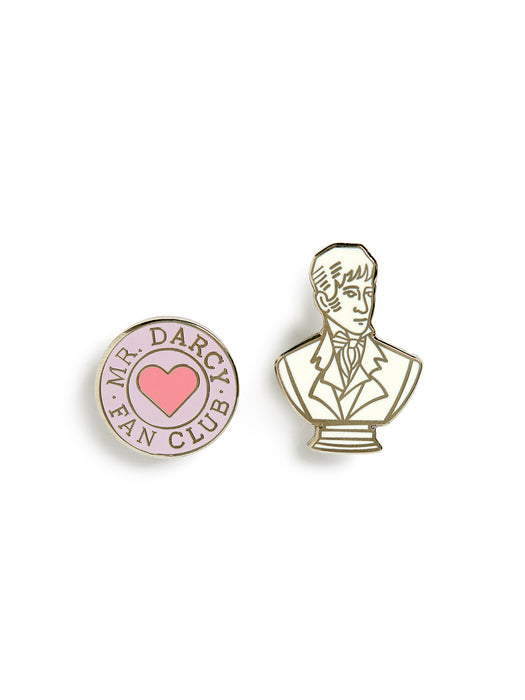 Pride and Prejudice - Mr. Darcy Fan Club enamel pin set