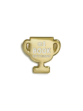 #1 Book Boyfriend enamel pin