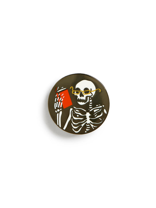 Just One More Chapter enamel pin