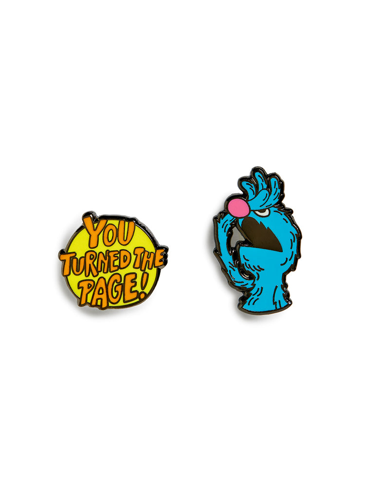 Sesame Street: The Monster at the End of This Book enamel pin set