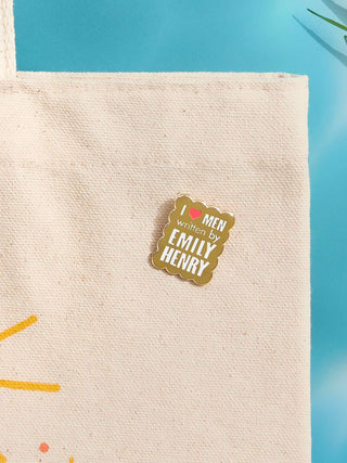 I Love Men Written by Emily Henry enamel pin