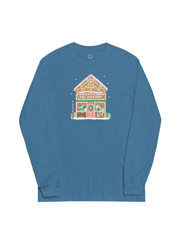 Gingerbread Bookshop Unisex Long Sleeve (Print Shop)