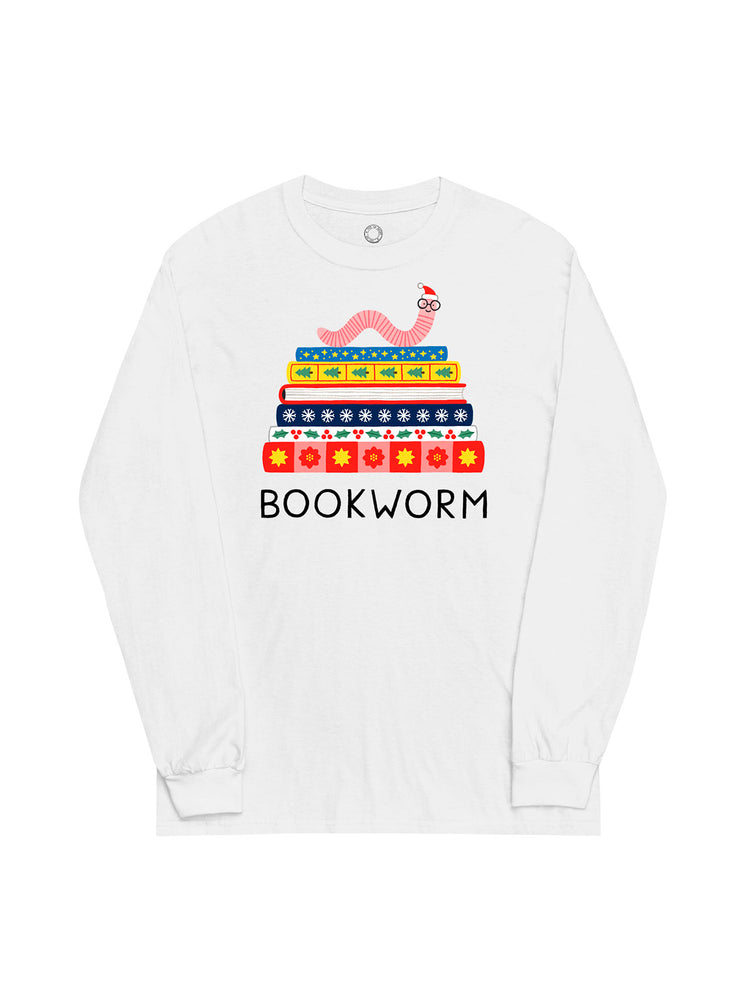 Holiday Bookworm Unisex Long Sleeve (Print Shop)