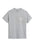 Gray t-shirt with text on a white background