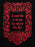 A black book cover featuring a large ornate red gothic-style border and the title text 'Interview With The Vampire' above a quote reading 'I would like to tell you the story of My Life. A Novel By Anne Rice.
