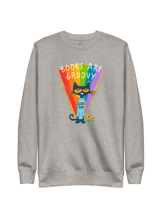 Pete the Cat - Books are Groovy Unisex Sweatshirt (Print Shop)