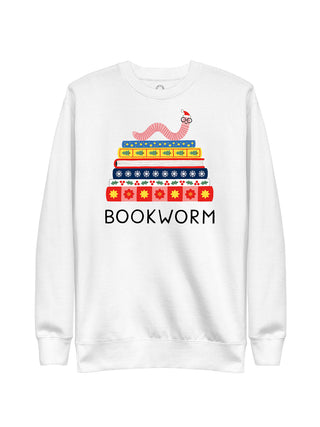 Holiday Bookworm Unisex Sweatshirt (Print Shop)