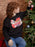 Santa: He Sees What You've Been Reading Unisex Sweatshirt (Print Shop)