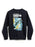 Navy blue sweatshirt with 'Isaac Asimov Foundation and Empire' text and graphic design on a white background