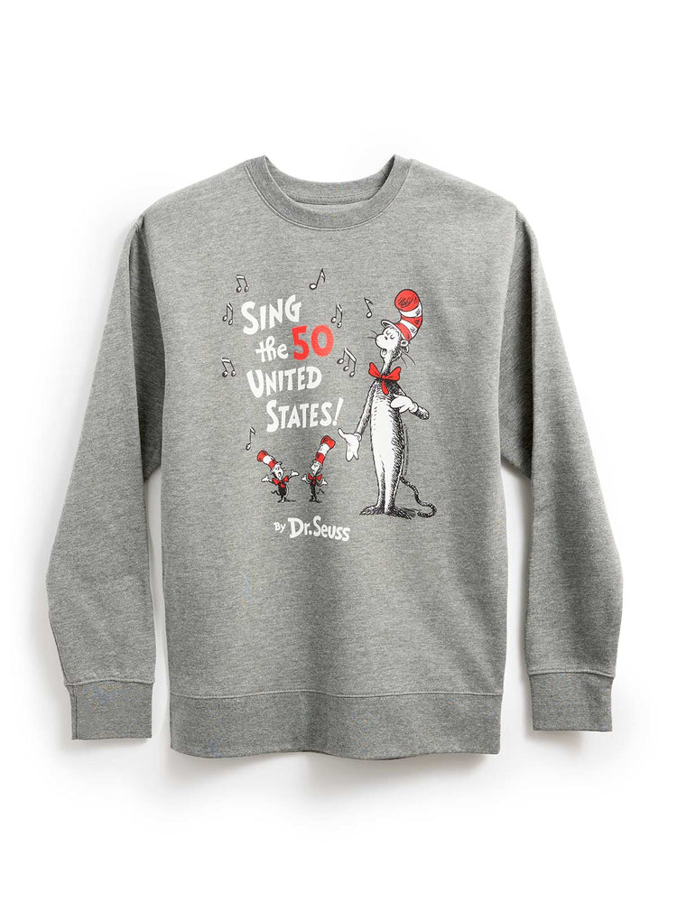 Dr. Seuss: Sing the 50 United States! Unisex Sweatshirt (Print Shop)