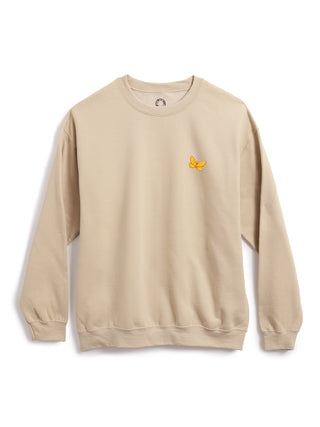 Reading Rainbow embroidered unisex cream sweatshirt (Print Shop)