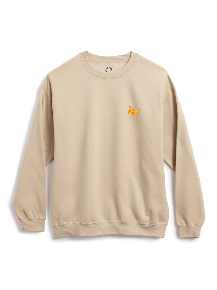 Reading Rainbow embroidered unisex cream sweatshirt (Print Shop)