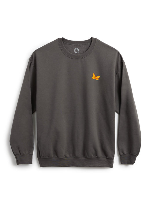Reading Rainbow embroidered unisex dark gray sweatshirt (Print Shop)