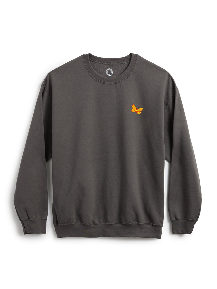 Reading Rainbow embroidered unisex dark gray sweatshirt (Print Shop)