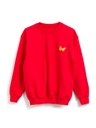 Reading Rainbow embroidered youth red sweatshirt (Print Shop)