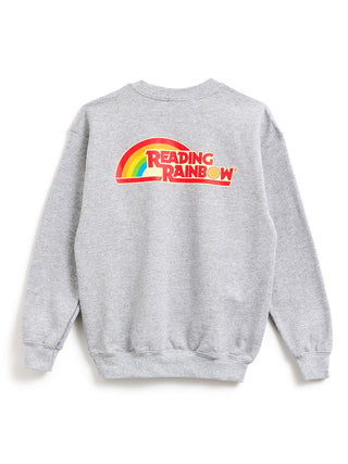 Reading Rainbow embroidered youth gray sweatshirt (Print Shop)