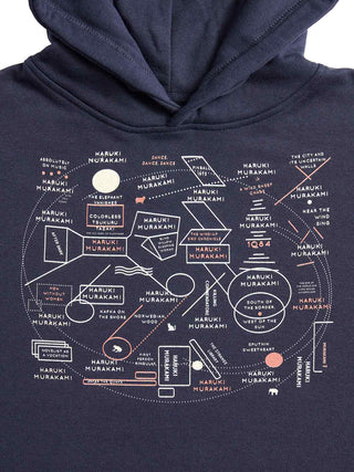 Murakami Novels Map Unisex Hoodie (Print Shop)