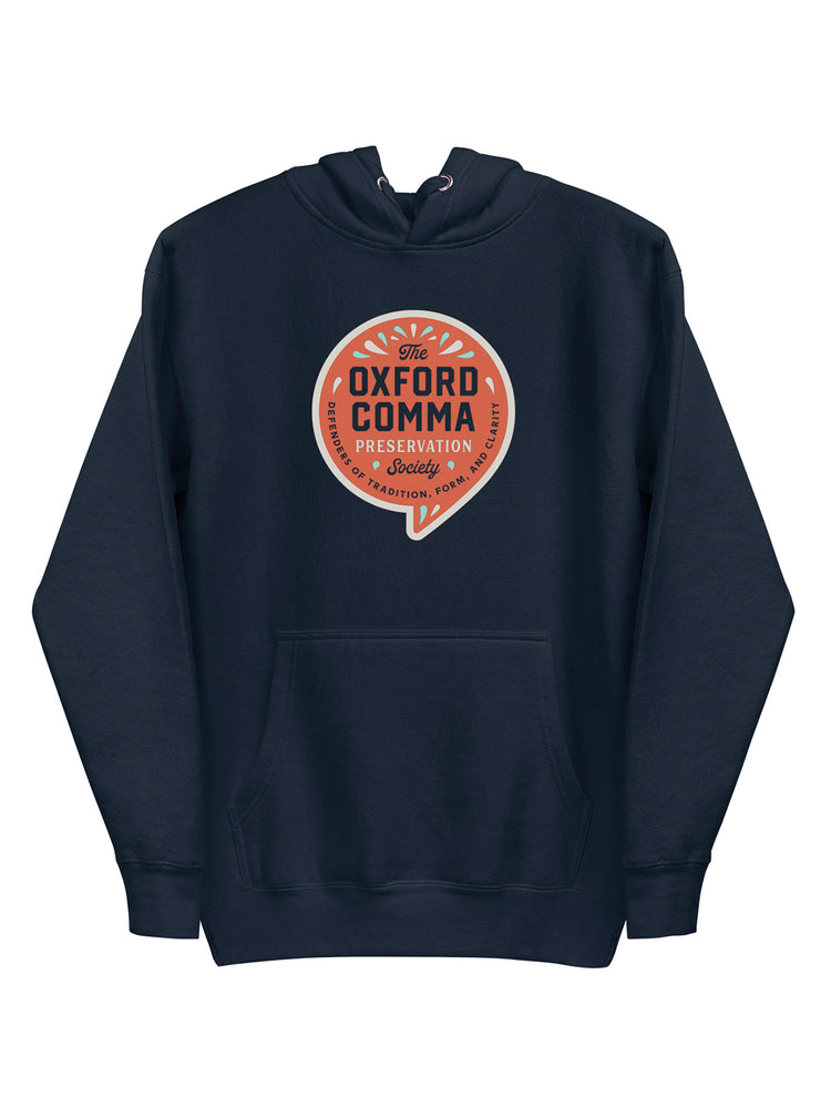 Oxford Comma Preservation Society Unisex Hoodie (Print Shop)