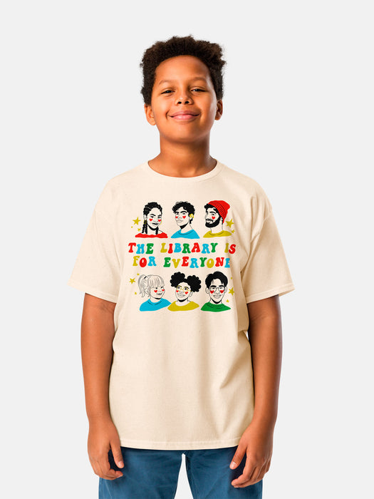 Mychal Threets: The Library is for Everyone Youth T-Shirt (Print Shop)