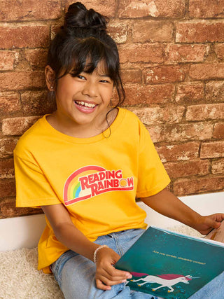 Reading Rainbow youth gold t-shirt (Print Shop)