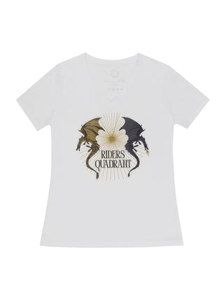 Fourth Wing: Riders Quadrant Women's V-Neck T-Shirt (Print Shop)