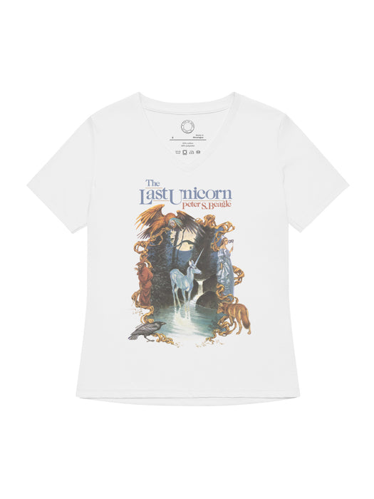 The Last Unicorn Women's V-Neck T-Shirt (Print Shop)