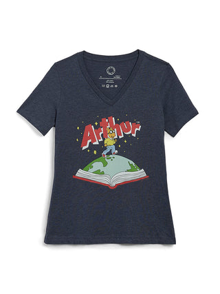 Arthur: Open Book Women’s V-Neck T-Shirt (Print Shop)