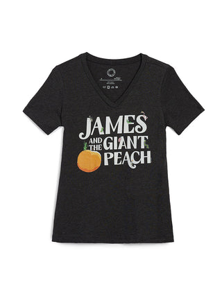 James and the Giant Peach Women’s V-Neck T-Shirt (Print Shop)