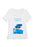 White t-shirt with blue graphic and text 'Wuthering Heights' on a white background