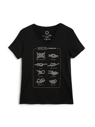 Ali Hazelwood's Bride: A Guide to Knots Women's V-Neck T-Shirt (Print Shop)