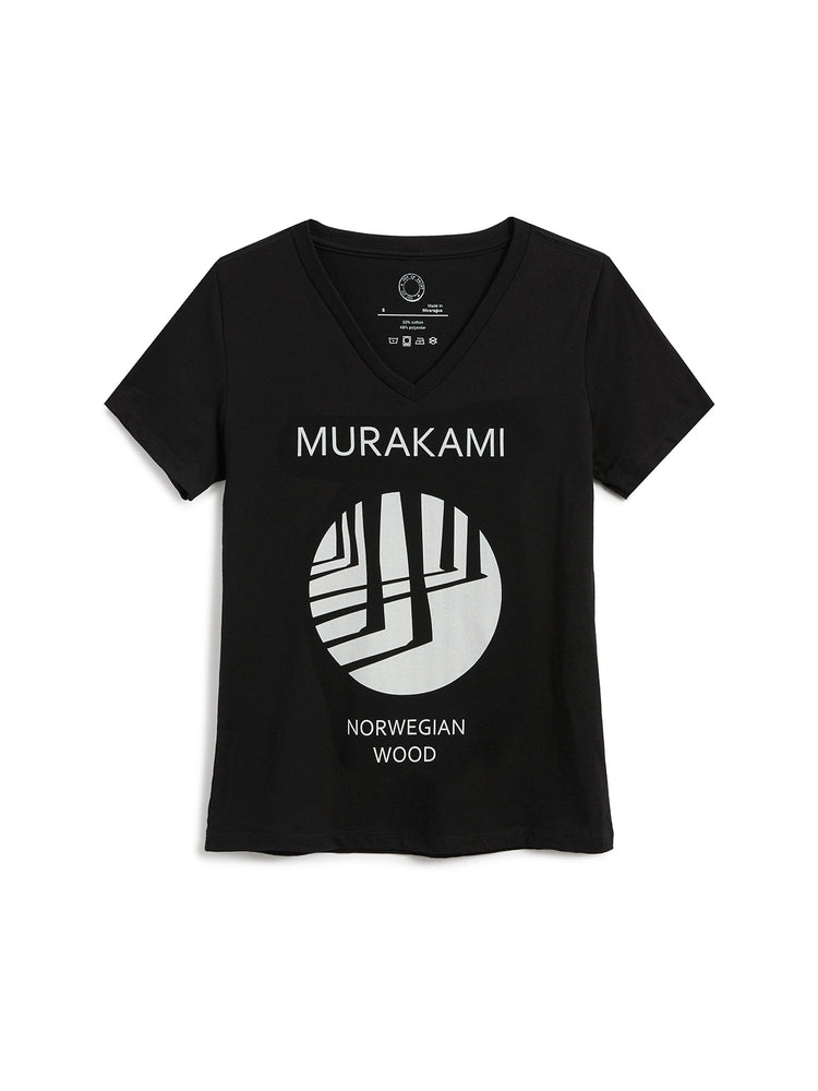 Norwegian Wood Women's V-Neck T-Shirt (Print Shop)