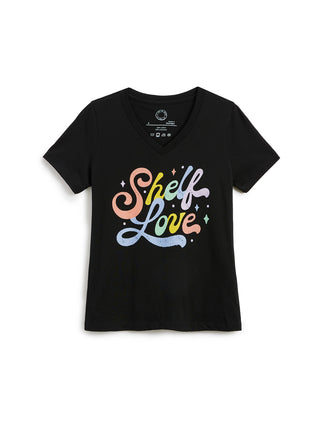 Shelf Love Women's V-Neck T-Shirt (Print Shop)